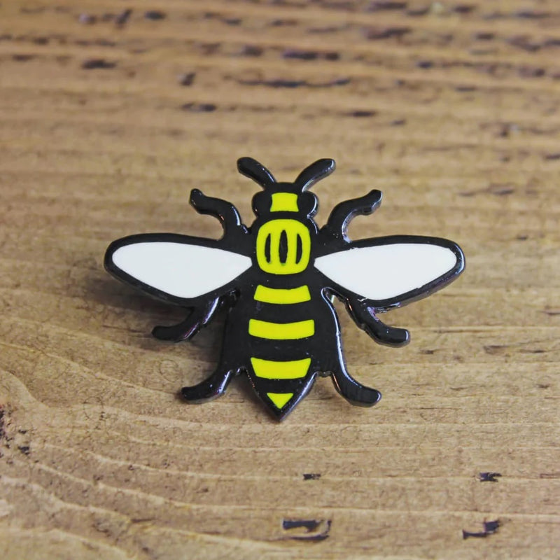 Large Manchester Bee Enamel Lapel Pin Badge