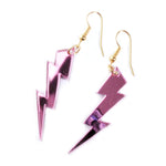 Pink Lightning Bolt Earrings by Love Boutique - Minimum Mouse