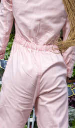 Run and Fly Pink Stretch Twill Boiler Suit