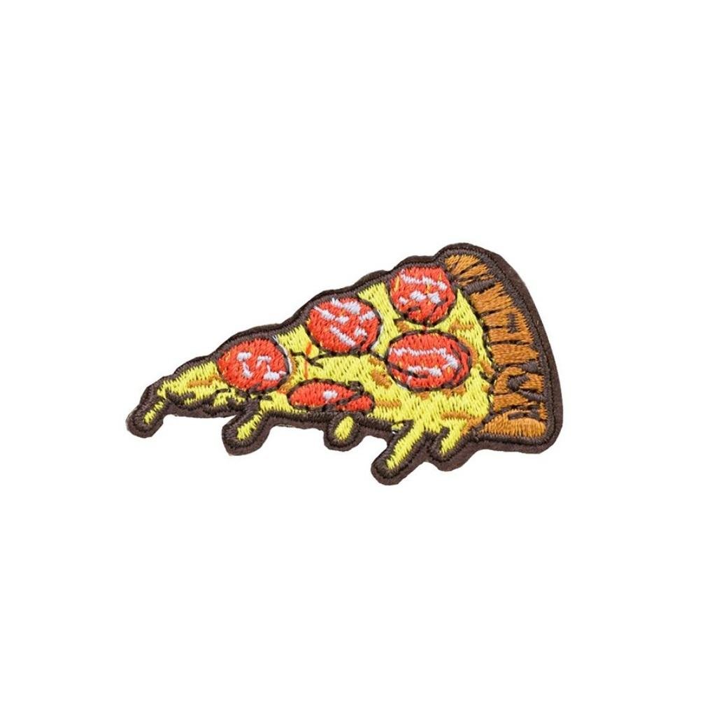 Pizza Slice Iron On Patch - Minimum Mouse