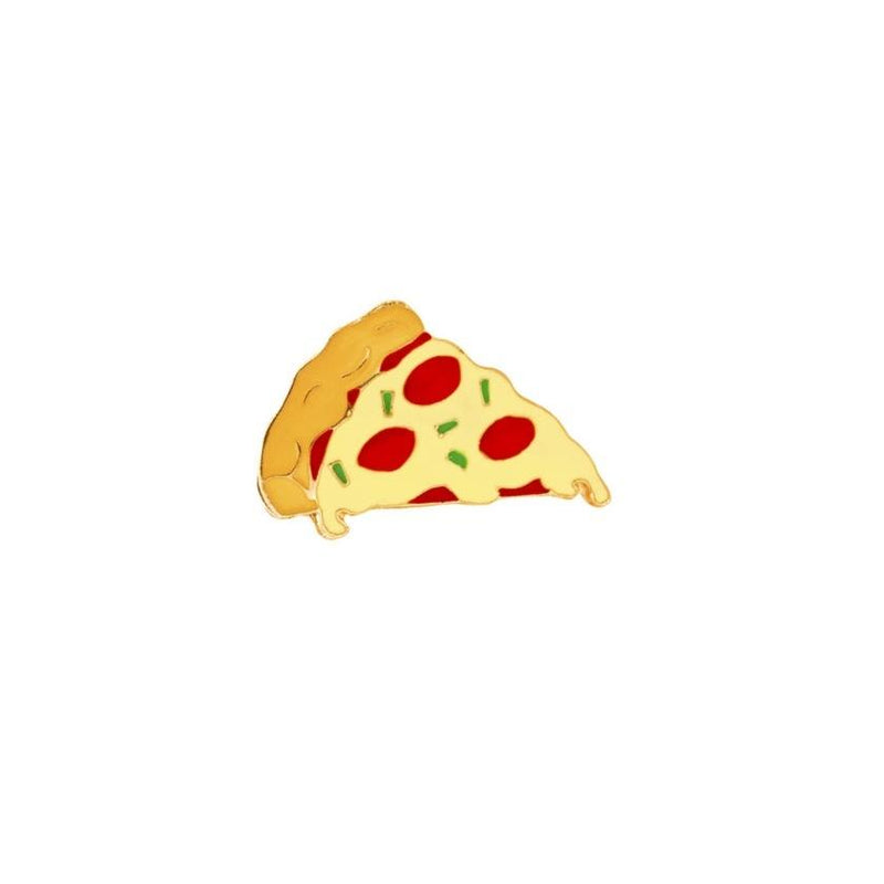 Pizza Slice Lapel Pin Badge - Minimum Mouse