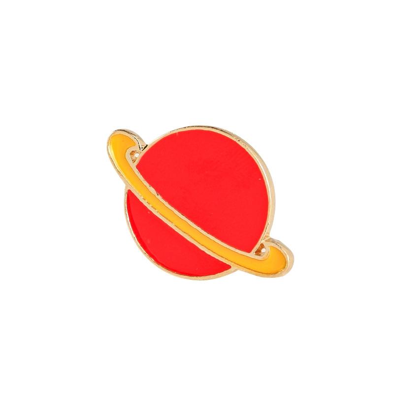Planet Saturn Enamel Space Lapel Pin Badge - Minimum Mouse