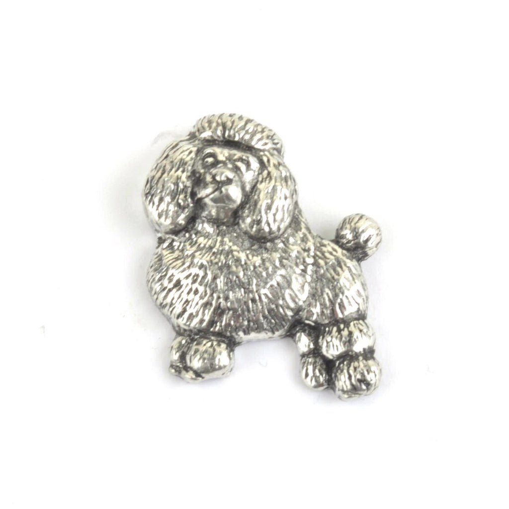 Poodle Dog Pewter Lapel Pin Badge - Minimum Mouse