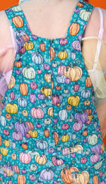 Halloween Pumpkin Stretch Twill Cotton Dungarees by Run and Fly
