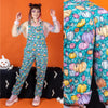 Halloween Pumpkin Stretch Twill Cotton Dungarees by Run and Fly