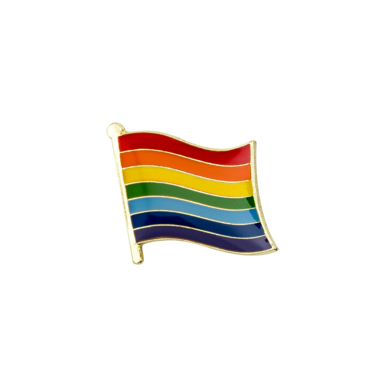 Rainbow Flag Gay Pride Enamel Lapel Pin Badge - Minimum Mouse