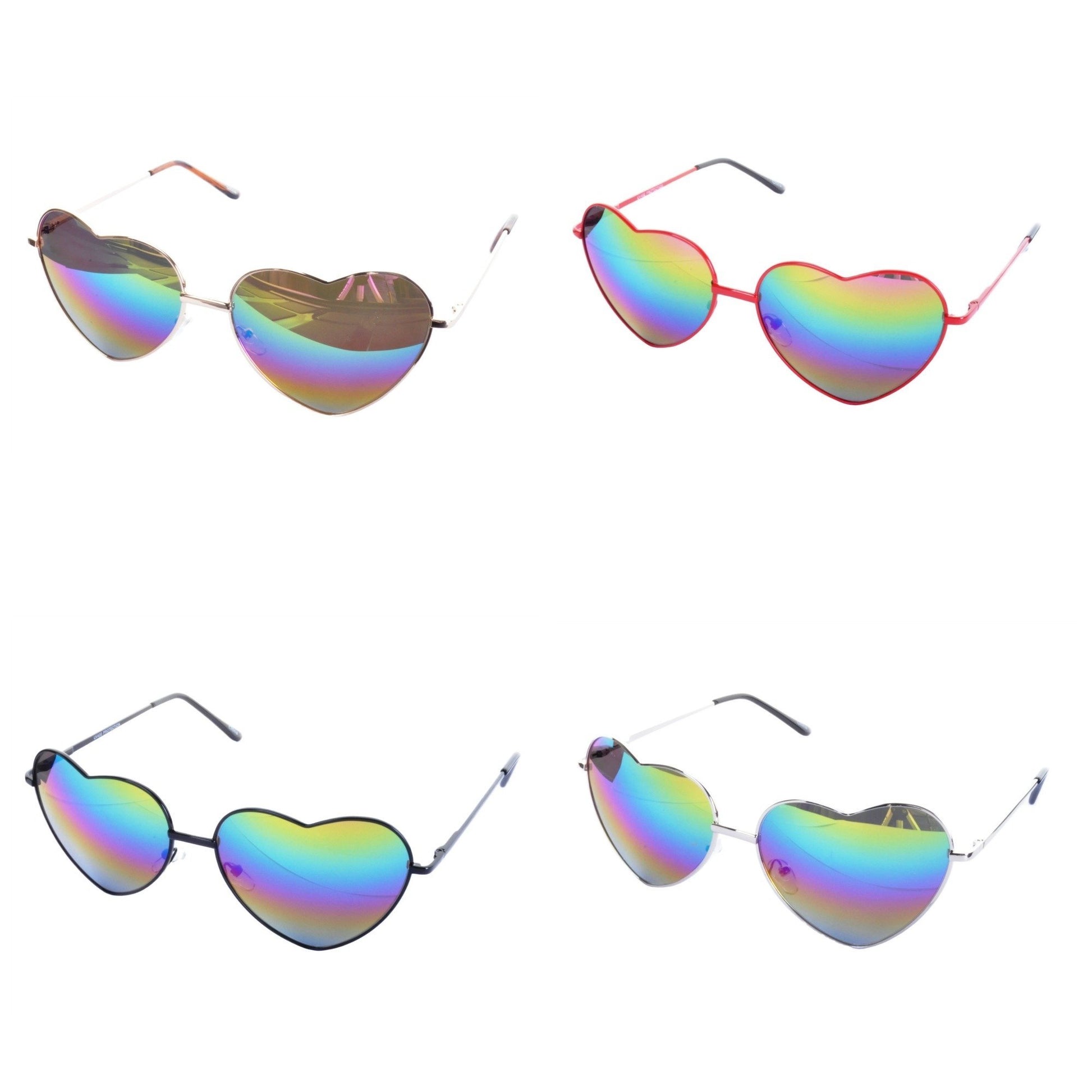 Rainbow Lens Love Heart Sunglasses - Minimum Mouse