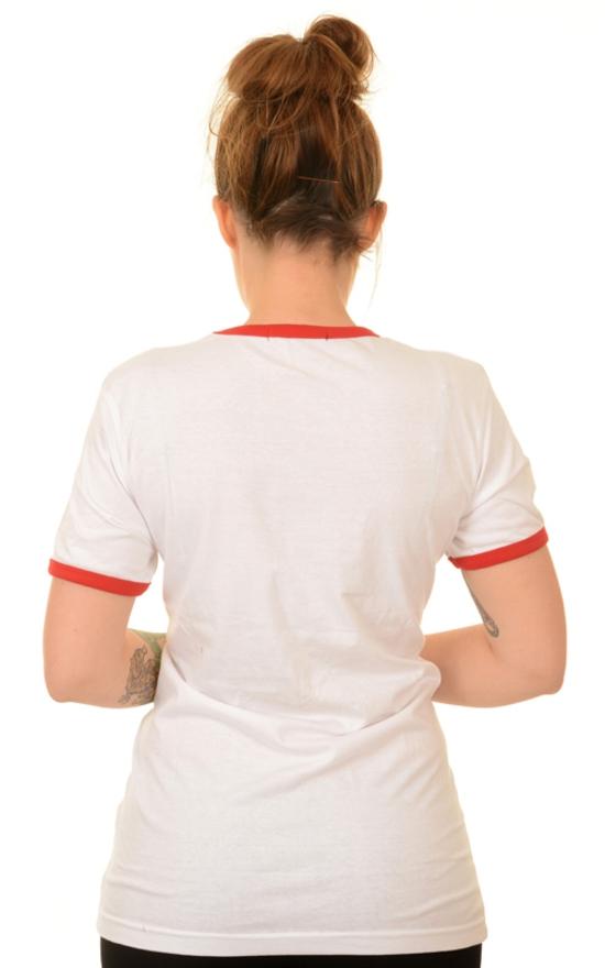 Rainbow Stripe Ringer T Shirt by Run and Fly - Minimum Mouse