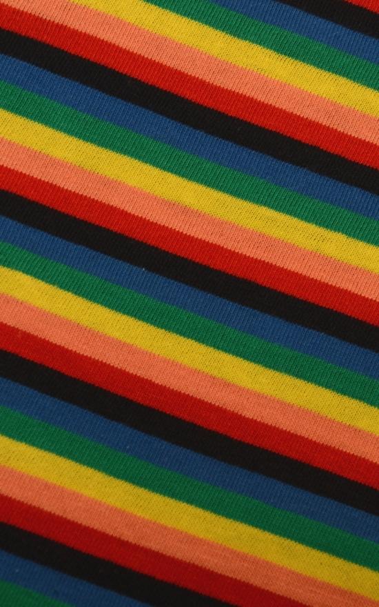 Rainbow Stripe T Shirt by Run and Fly - Minimum Mouse