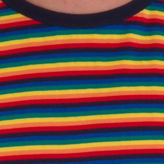 Rainbow Stripe T Shirt by Run and Fly - Minimum Mouse