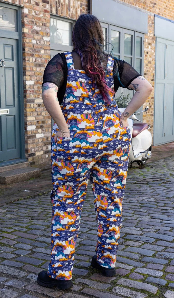 Rainy Days Stretch Twill Cotton Dungarees by Run and Fly