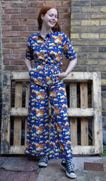 Rainy Days Print Jumpsuit by Run and Fly