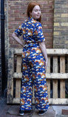 Rainy Days Print Jumpsuit by Run and Fly