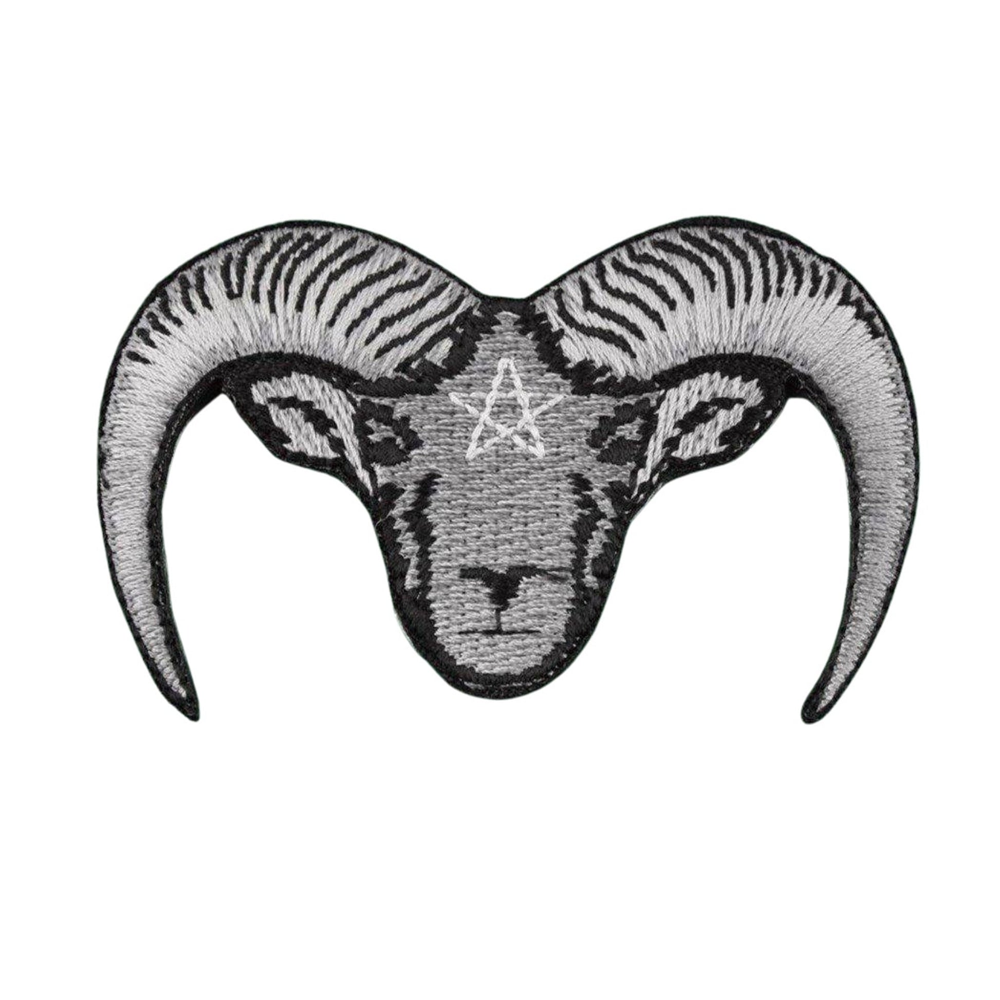 Ram Head Iron On Patch - Minimum Mouse