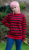 Red and Black Stripe Jumper by Run and Fly - Minimum Mouse
