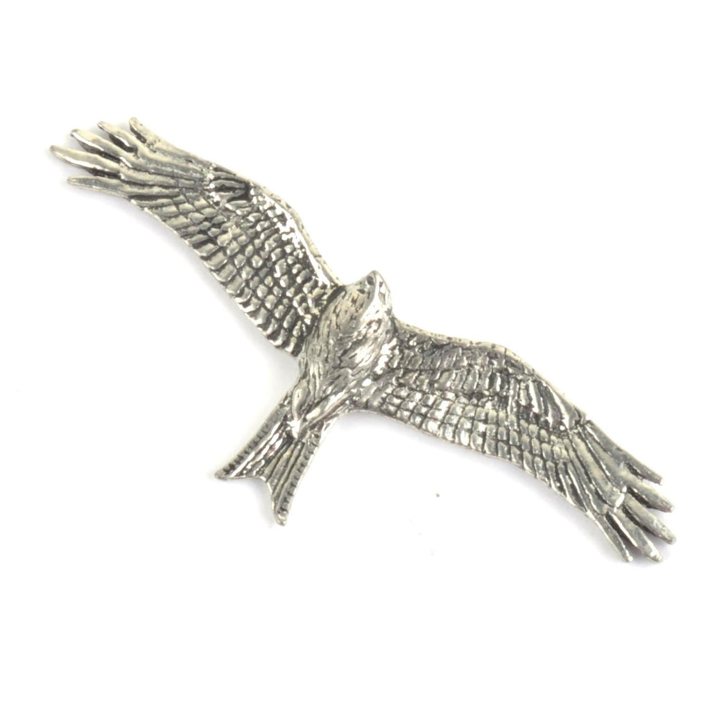 Red KIte Hawk Pewter Lapel Pin Badge - Minimum Mouse