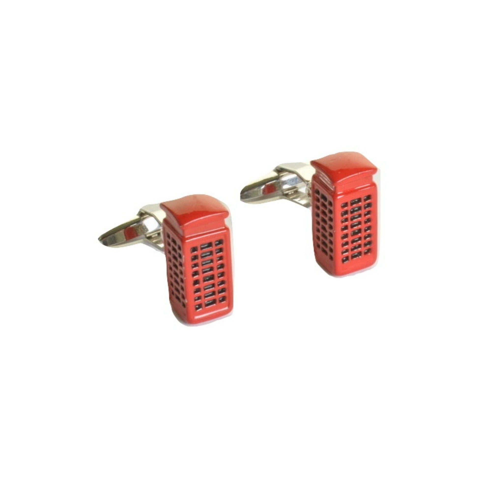 Red Phone Box Cufflinks - Minimum Mouse
