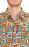 Retro 50s Car Garage Print Shirt by Run and Fly - Minimum Mouse