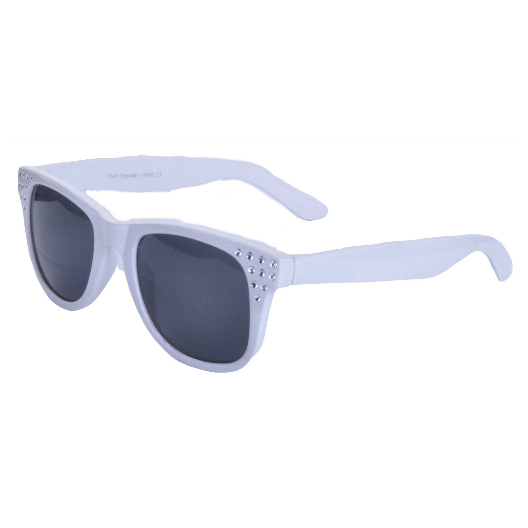 Buy ARICKS® Retro Vintage Fashion Narrow Cat Eye Rectanglular Clout Goggles  Plastic Frame Sunglasses for Women Men (Black & White) at Amazon.in