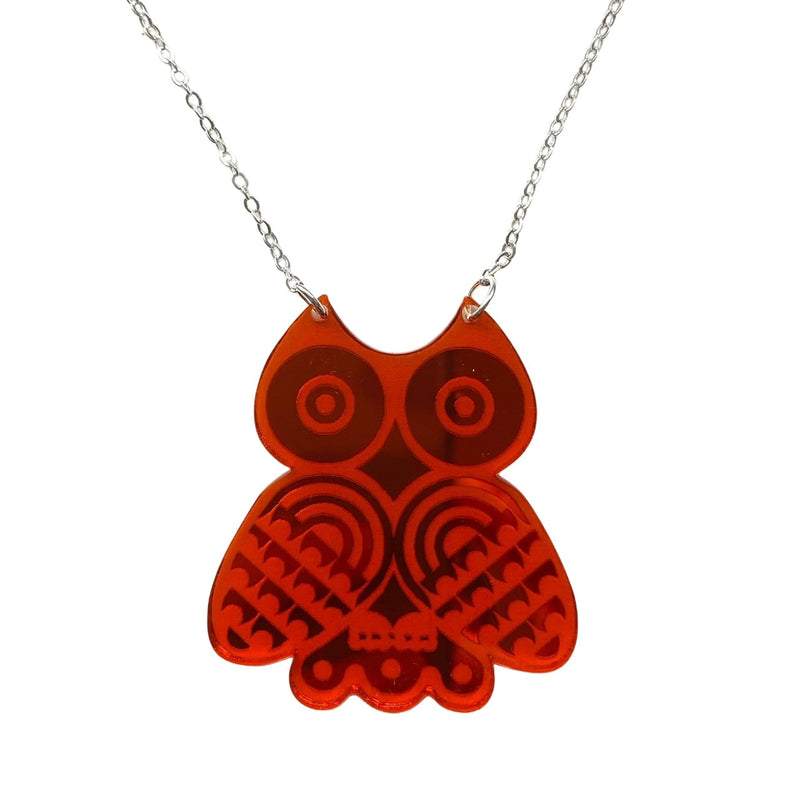 Retro 70's Owl Necklace by Love Boutique - Minimum Mouse