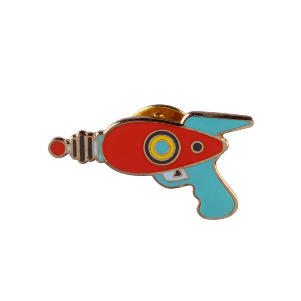 Retro Ray Gun Enamel Lapel Pin Badge - Minimum Mouse