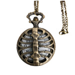 Ribcage Pocket Watch Necklace