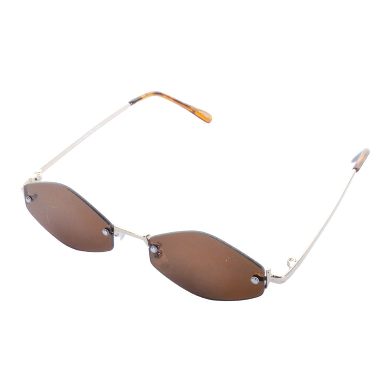 Rimless Diamond Frame Sunglasses - Minimum Mouse
