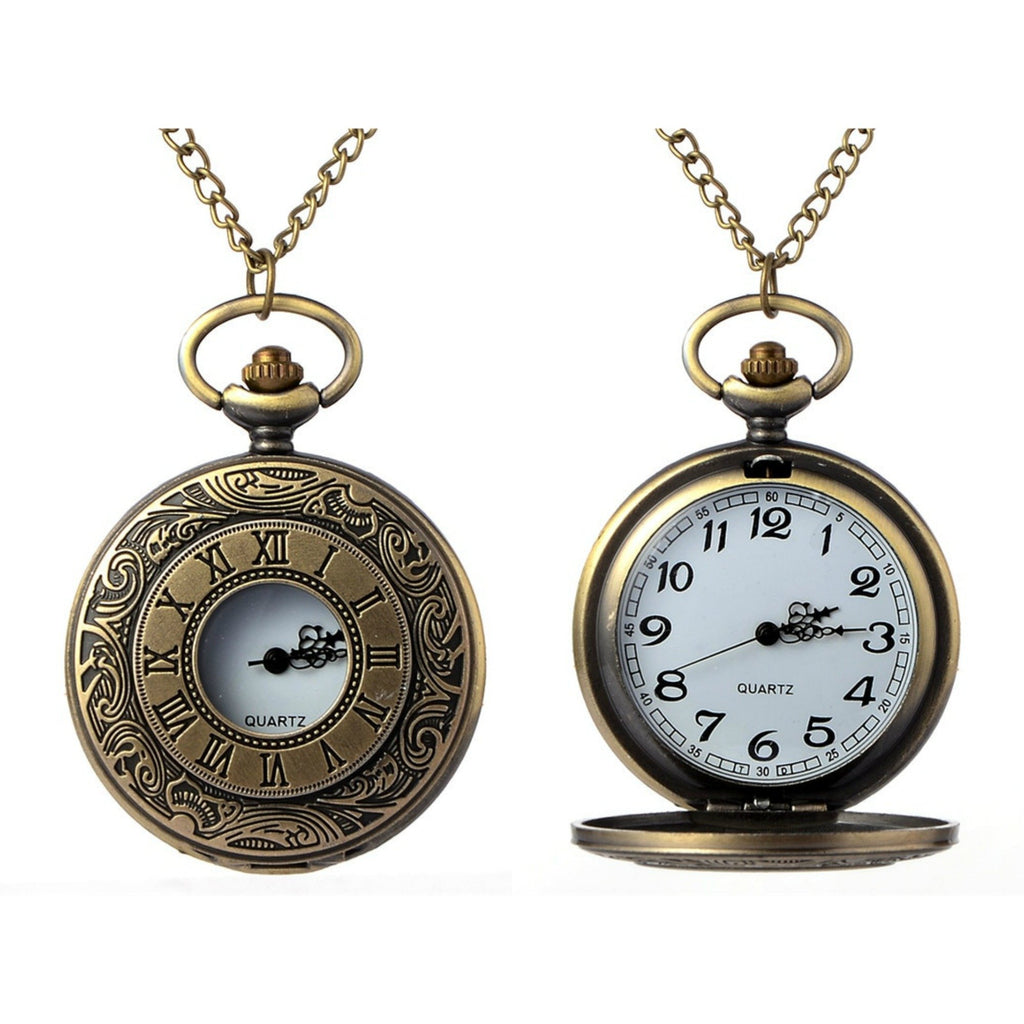 Roman Numerals Quartz Pocket Watch - Minimum Mouse