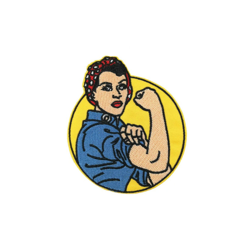 Rosie The Riveter Iron On Patch - Minimum Mouse