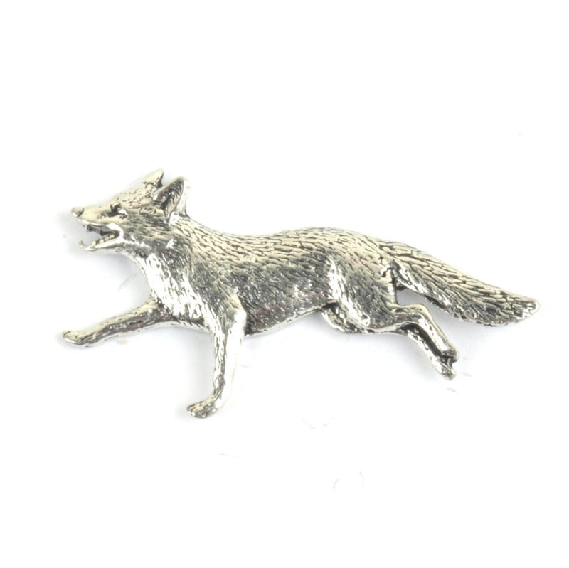 Running Fox Pewter Lapel Pin Badge - Minimum Mouse