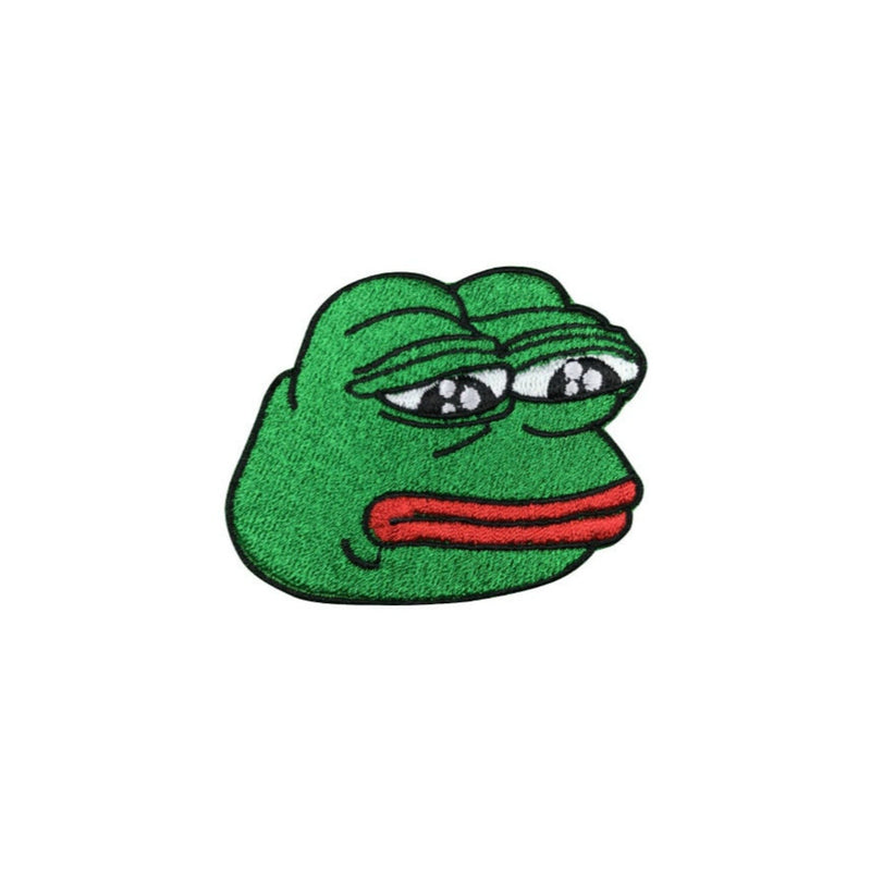 Sad Pepe The Frog Meme Iron On Patch - Minimum Mouse