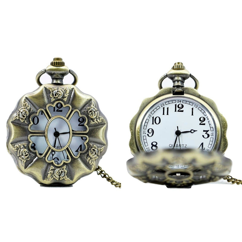 Scalloped Edge Quartz Pocket Watch - Minimum Mouse