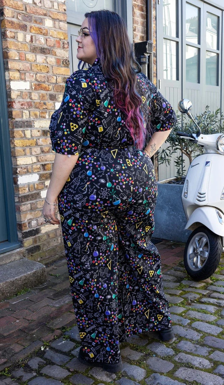 School of Science Print Jumpsuit by Run and Fly