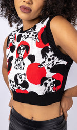 Seeing Spots Dalmatian Cropped Tank Top by Run and Fly - Minimum Mouse