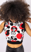 Seeing Spots Dalmatian Cropped Tank Top by Run and Fly - Minimum Mouse