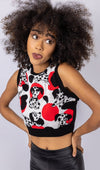 Seeing Spots Dalmatian Cropped Tank Top by Run and Fly - Minimum Mouse
