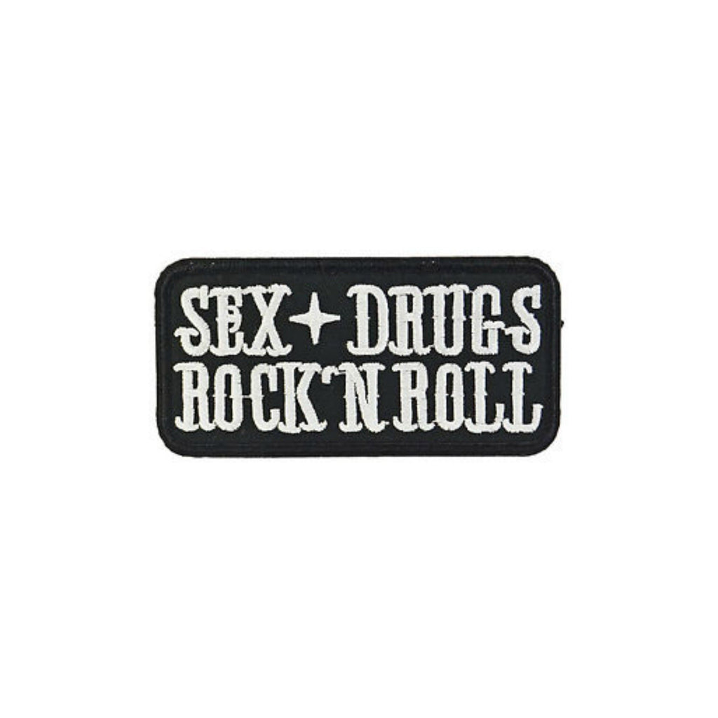 Sex Drugs And Rock N Roll Iron On Patch - Minimum Mouse