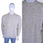 Shetland Wool Cable Knit Aran Jumper XL - Minimum Mouse