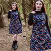 Shooting Stars Print Dungaree Pinafore Dress by Run and Fly - Minimum Mouse
