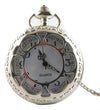 Silver Cut Out Quartz Pocket Watch - Minimum Mouse