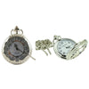 Silver Cut Out Quartz Pocket Watch - Minimum Mouse