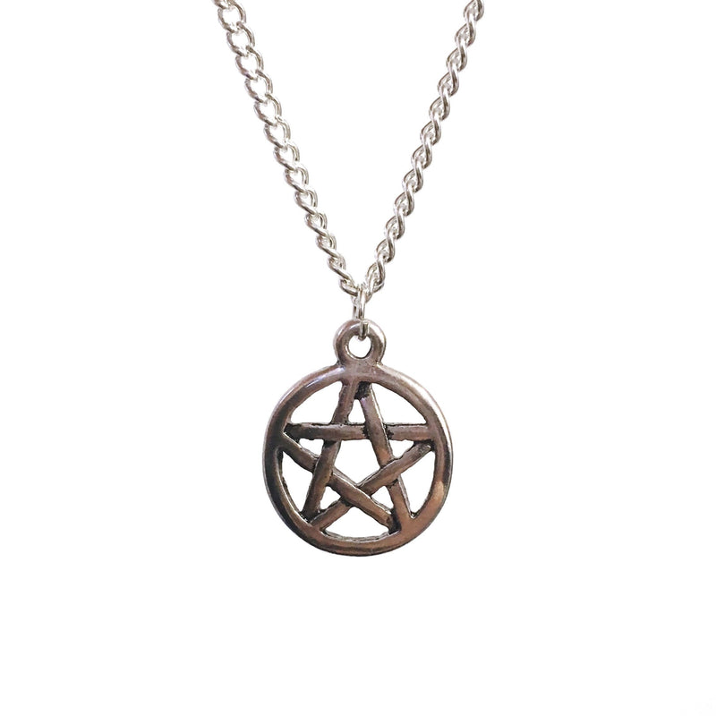 Silver Pentagram Pendant Necklace - Minimum Mouse