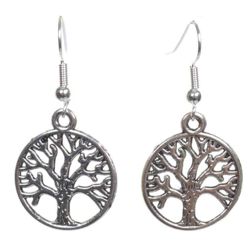 Silver Tree Of Life Earrings - Minimum Mouse