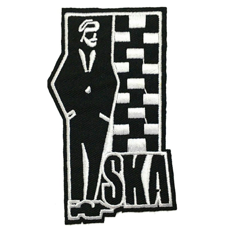 Ska Two Tone Iron On Patch - Minimum Mouse