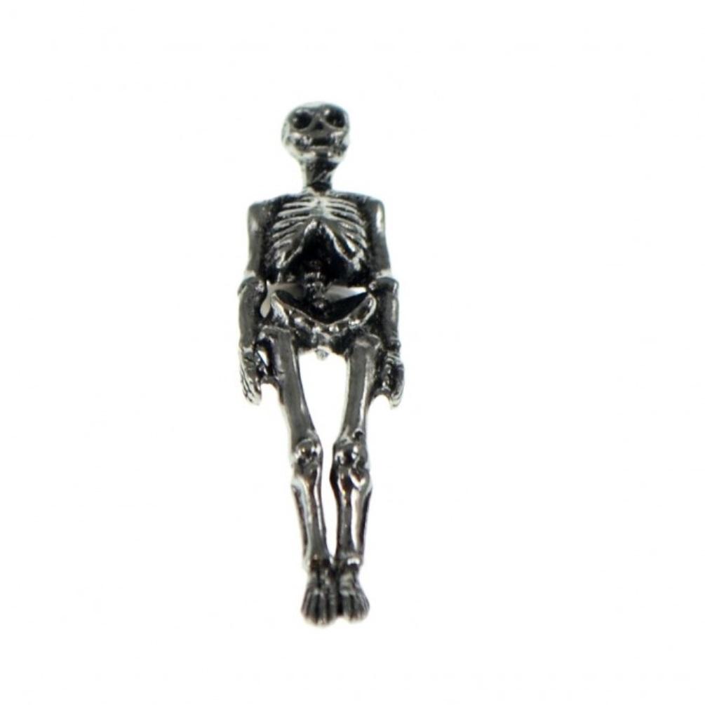 Skeleton Pewter Lapel Pin Badge - Minimum Mouse