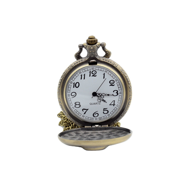 Skull And Crossbones Quartz Pocket Watch - Minimum Mouse