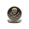 Skull And Crossbones Quartz Pocket Watch - Minimum Mouse