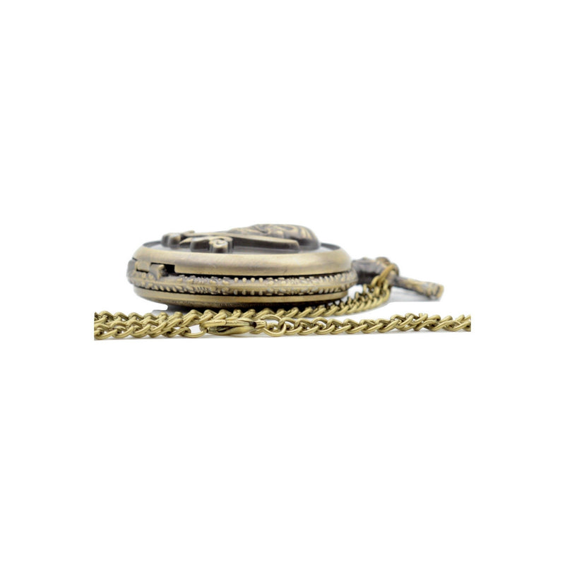 Skull And Crossbones Quartz Pocket Watch - Minimum Mouse