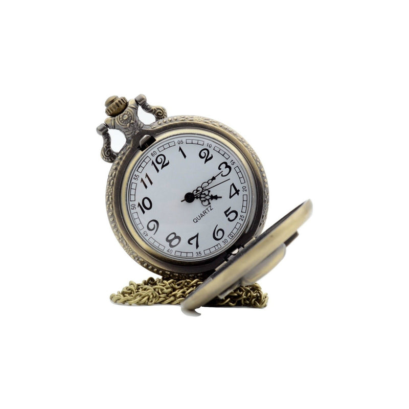 Skull And Crossbones Quartz Pocket Watch - Minimum Mouse