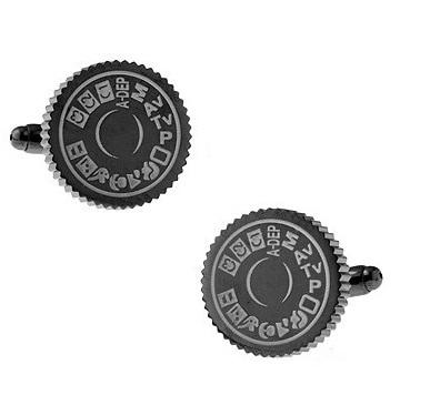 SLR Camera Dial Cufflinks - Minimum Mouse